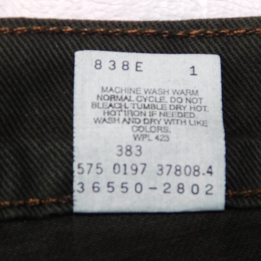 Levi's 550 Orange Tab Green Denim Shorts | Y2K | Vintage | EUC | W30 L11 - Picture 7 of 7